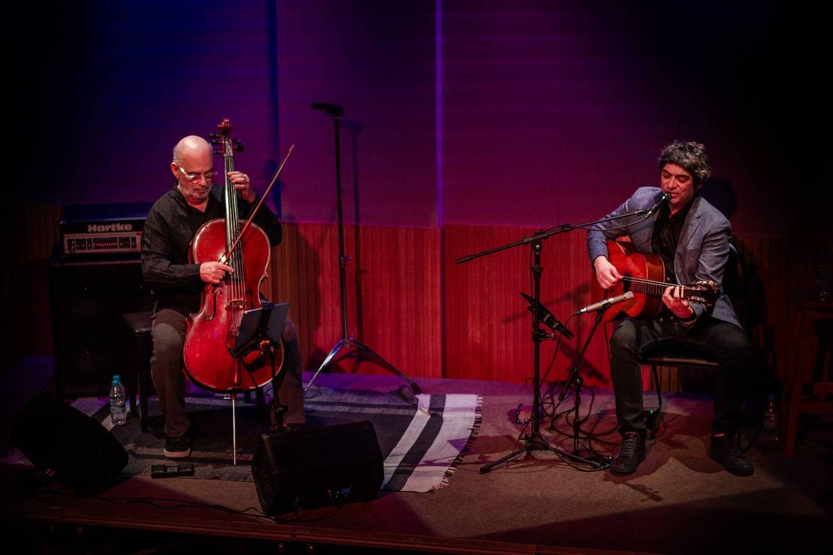 Fred Martins e Jaques Morelenbaum em concerto
