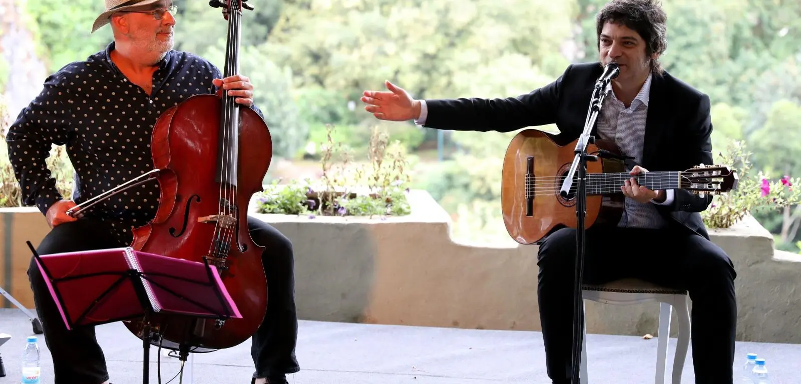 Jaques Morelenbaum e Fred Martins em concerto